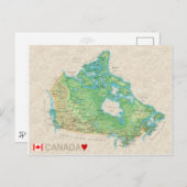MAP BRIEFKAARTEN & Canada (Voorkant / Achterkant)