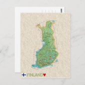 MAP BRIEFKAARTEN & Finland (Voorkant / Achterkant)