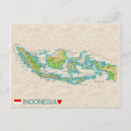 MAP BRIEFKAARTEN & Indonesië