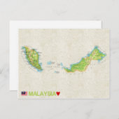 MAP BRIEFKAARTEN & Maleisië (Voorkant / Achterkant)