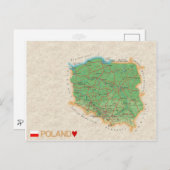 MAP BRIEFKAARTEN & Polen (Voorkant / Achterkant)