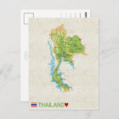 MAP BRIEFKAARTEN & Thailand (Voorkant / Achterkant)