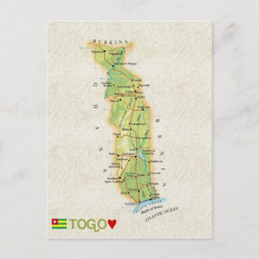 MAP BRIEFKAARTEN & Togo (Voorkant)