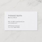 map | Business Visitekaartje (Achterkant)