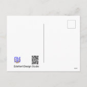 Map Butterfly Collage DIY Postcard Feestdagenkaart (Achterkant)