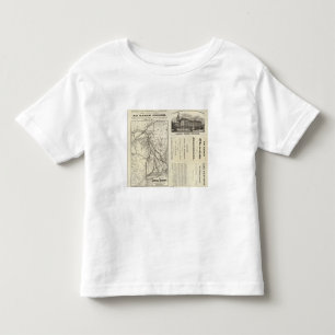 Map Central Vermont Railroad Kinder Shirts
