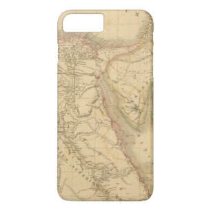 Map Egypte, Palestina en Arabië iPhone 8 Plus / 7 Plus Hoesje