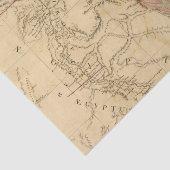 Map Egypte, Palestina en Arabië Tissuepapier (Detail)