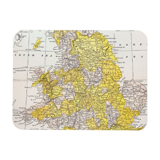 MAP: ENGLAND & WALES MAGNEET (Horizontaal)
