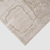 Map Frankrijk  ontkoppeling Tissuepapier (Detail)