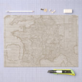 Map Frankrijk  ontkoppeling Tissuepapier (Craft)