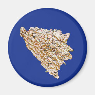 Map Magnet Bosnië Herzegovina Magneet