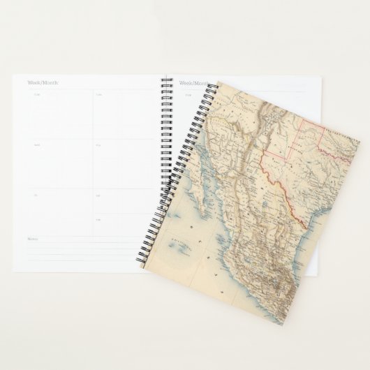 Map Mexico en Texas Planner (Display)