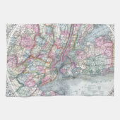 Map New York City Theedoek (Horizontaal)