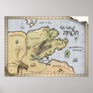 Map of Arda Poster