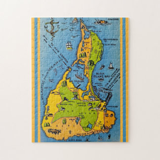 Map of Block Island 11x14 Legpuzzel