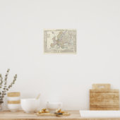 Map of Europe 2 Poster (Keuken)