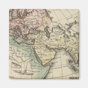 map of Europe, Northern Africa and Southeast Asia Magneet