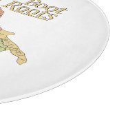 Map of Italy "Boot Roots"  Snijplank (Hoek)