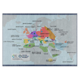 Map of Jewish languages  Snijplank