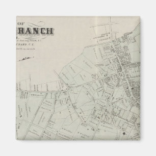 Map of Long Branch, NJ Magneet
