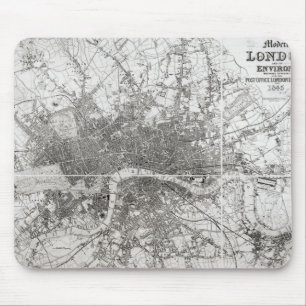 Map of Modern London and its Environs, 1854 Muismat