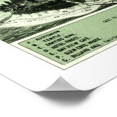 Map of Onset Bay Grove in Wareham, MA vanaf 1885 Poster (Hoek)