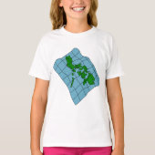 Map Of Philippines Girls T-Shirt (Devant)