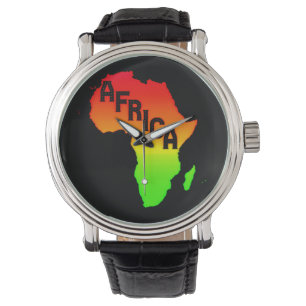 Map of the Africa Horloge