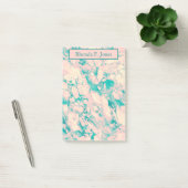  map Roze en Blauwe marmer Pocket Post-it® Notes (Kantoor)