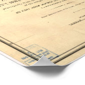 Map van 1839 Florida Poster (Hoek)