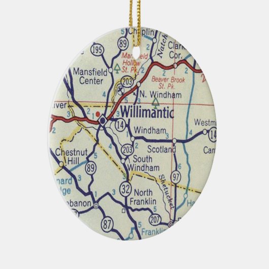 map van de William-CT Keramisch Ornament (Rechts)