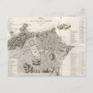 Mapa da cidade do Rio de Janeiro (1820) Briefkaart