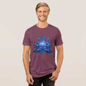 Mapa de circuitos Tri-Blend shirt (Voorkant volledig)