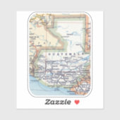 Mapa de Guatemala Sticker (Vel)