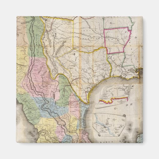 Mapa de los Estados Unidos de Mejico Magneet (Voorkant)