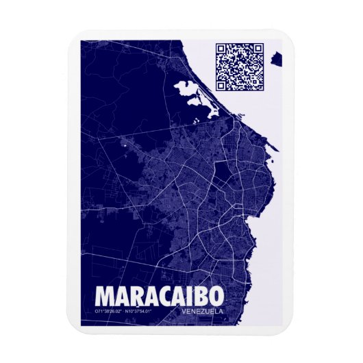 Mapa de Maracaibo - Venezolaanse reiskaart Magneet (Verticaal)