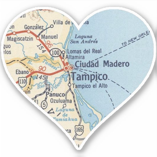 Mapa De Tampico Sticker (Voorkant)