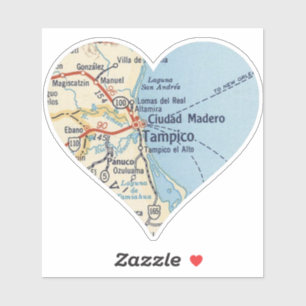 Mapa De Tampico Sticker