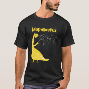 Mapasaurus Geographer Cartografe Geografie T-shirt