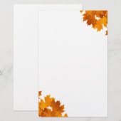 Mapelbladeren Briefpapier (Voorkant / Achterkant)