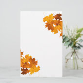 Mapelbladeren Briefpapier (Staand voorkant)