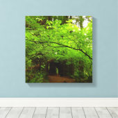 Mapelbomen in het sequoibos canvas afdruk (Insitu (Houten vloer))