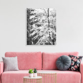 Mapelboom in sneeuw canvas afdruk (Insitu (Woonkamer))