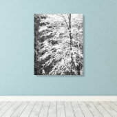 Mapelboom in sneeuw canvas afdruk (Insitu (Houten vloer))