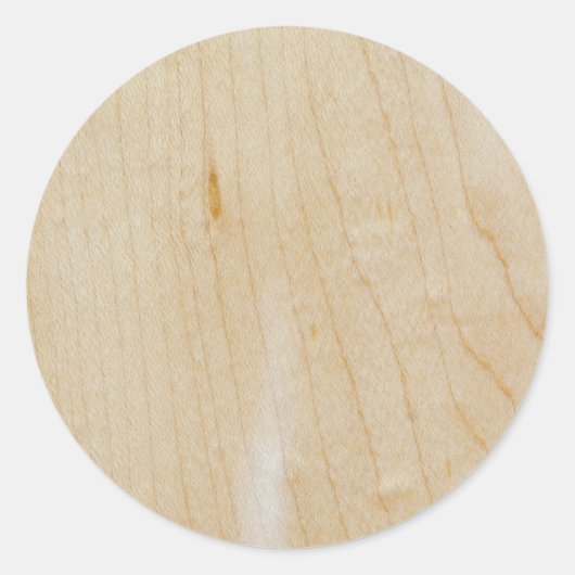 Mapelhout Ronde Sticker (Voorkant)
