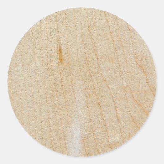 Mapelhout Ronde Sticker (Voorkant)