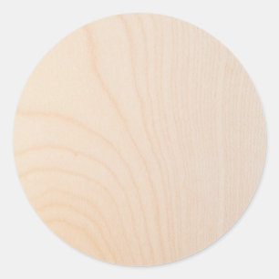 Mapelhouttextuur Ronde Sticker