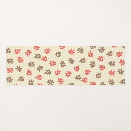 Maple Ash Leaves Yogamat (Voorkant (horizontaal))