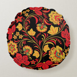 Maple Autumn Hohloma Rond Kussen